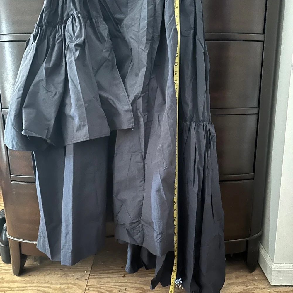 The Kemist Calais Asymmetrical Wind Breaker Maxi Skirt w/ Ruffle detail NWT - Picture 8 of 9